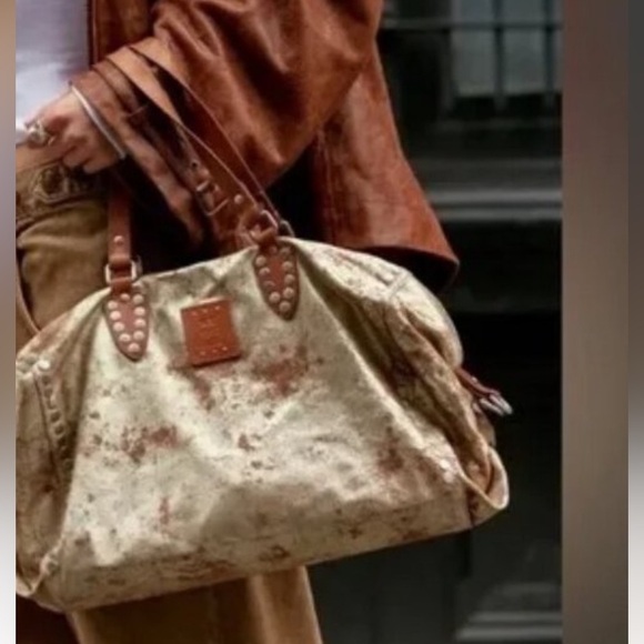 FREE PEOPLE We The Free Pyrite Augustine Tote Free People NWT - Picture 1 of 14